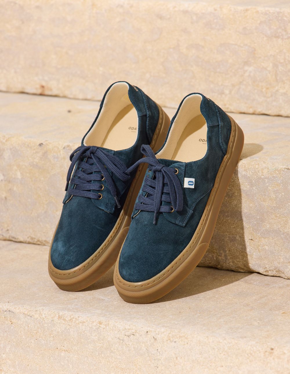 Baskets basses Alexandre - Bleu pétrole