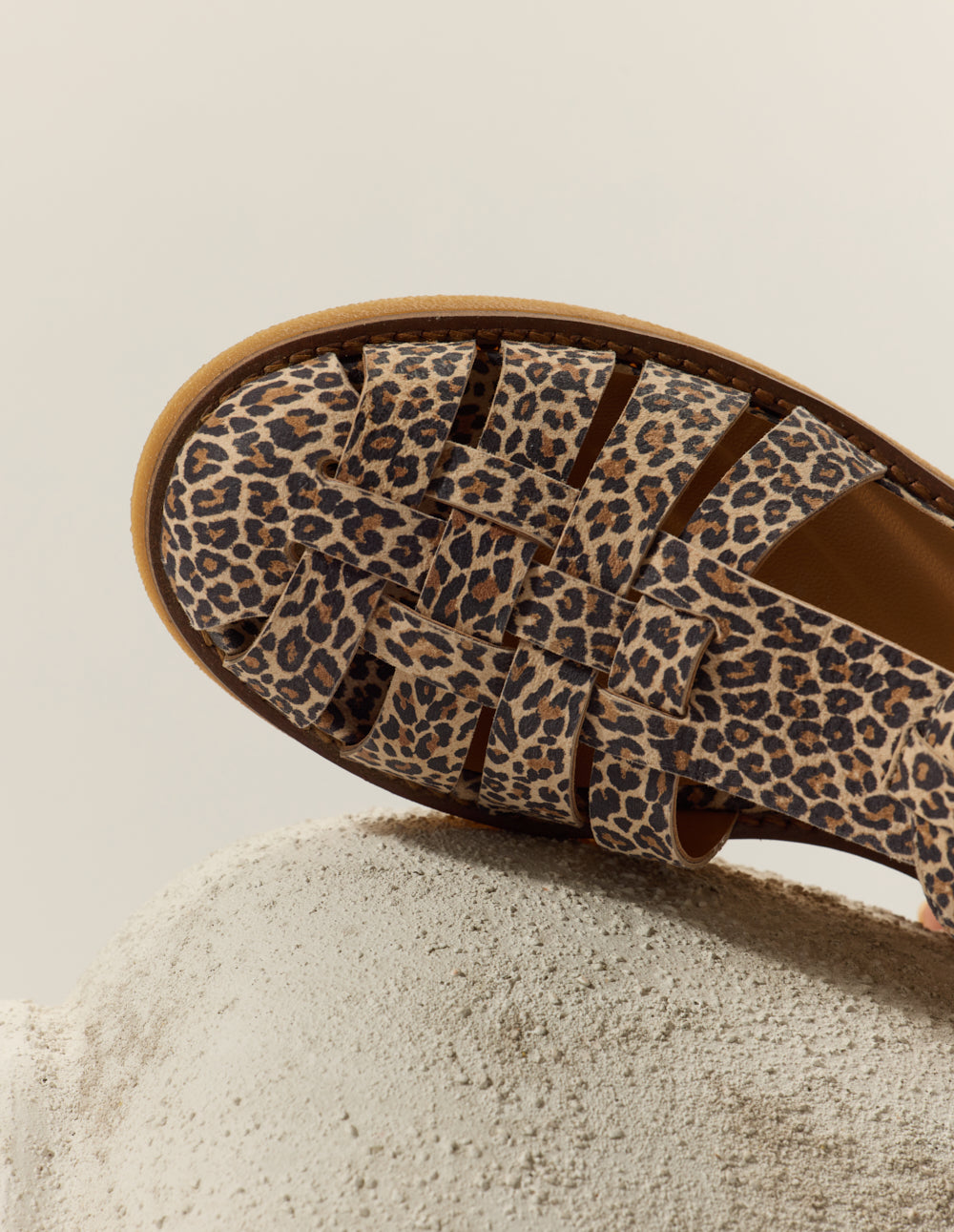 Sandales Charlie - Cuir léopard