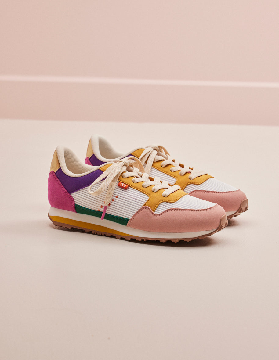 Basket femme couleur moutarde store
