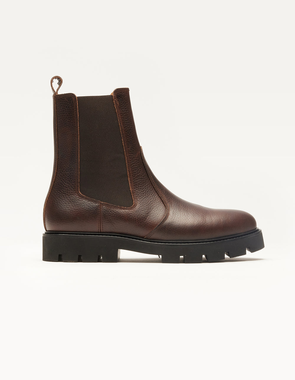 Bottines Raoul - Cuir pull up grainé marron