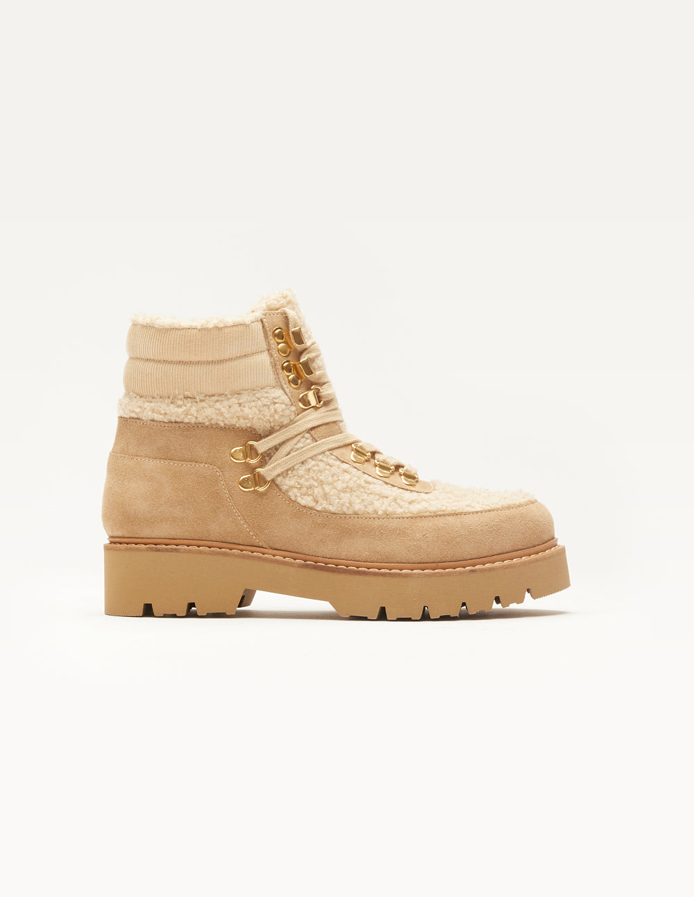 Bottines à lacets Talie - Suède beige