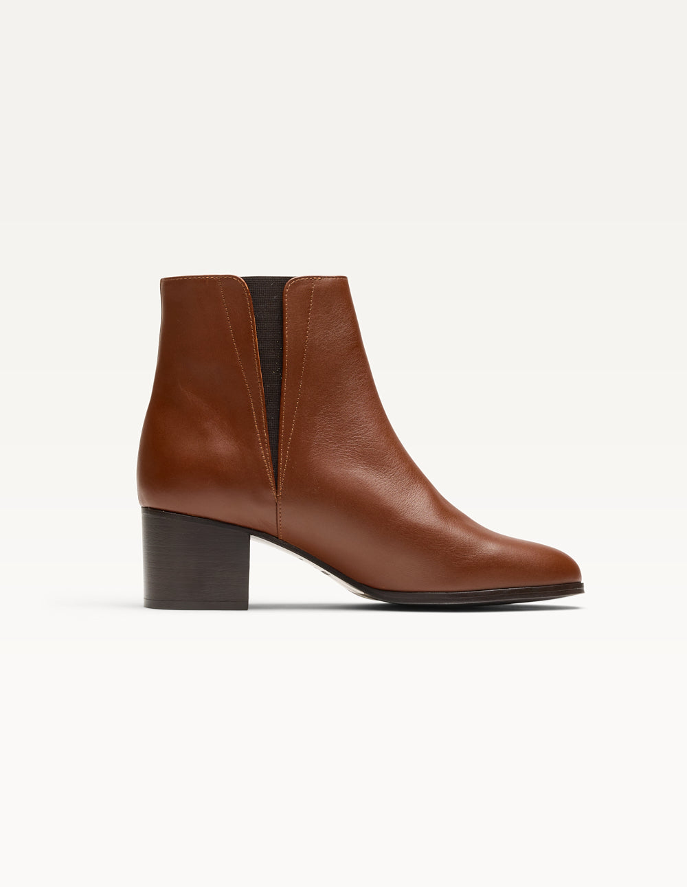 Bottines Talons Jeanne M Cuir Marron