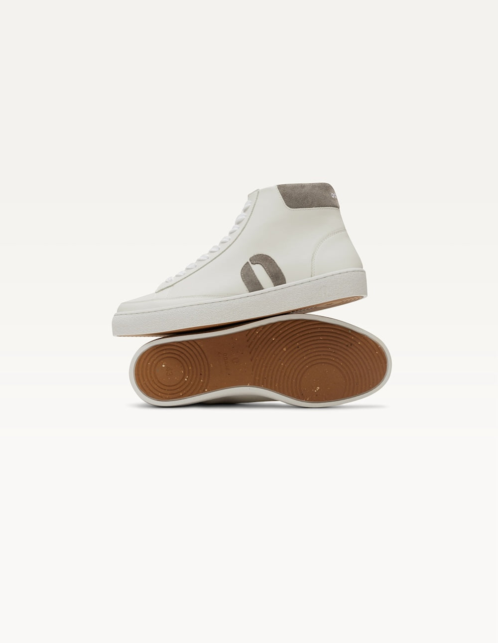 Baskets montantes Alexis - Blanc gris clair