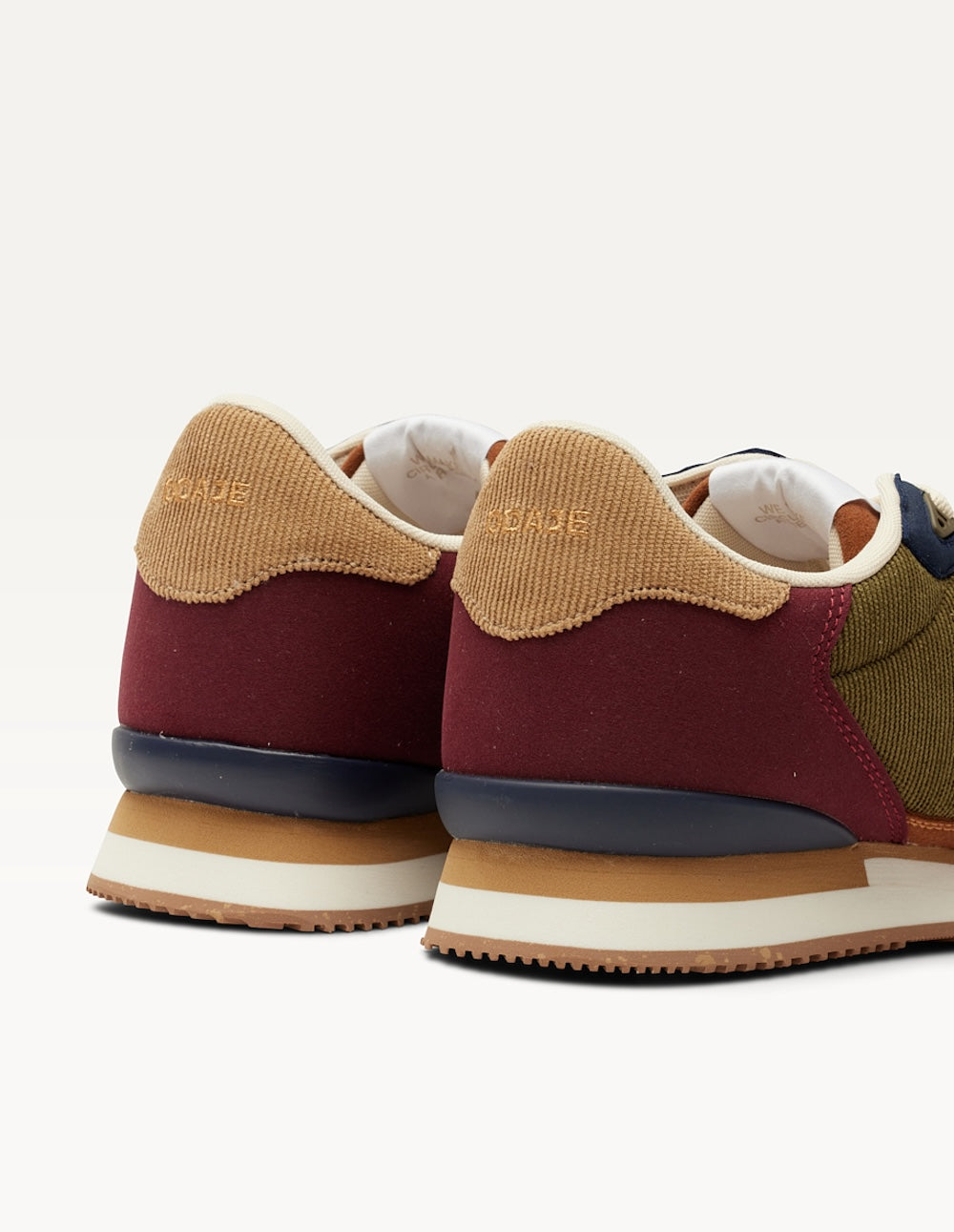 Baskets basses André - Noisette beige pourpre