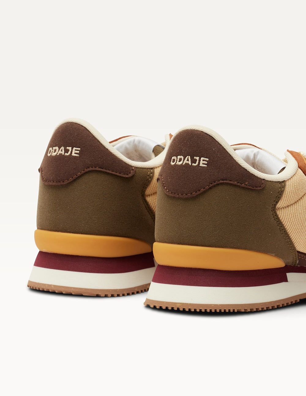 Baskets basses Andrée - Marron beige bordeaux