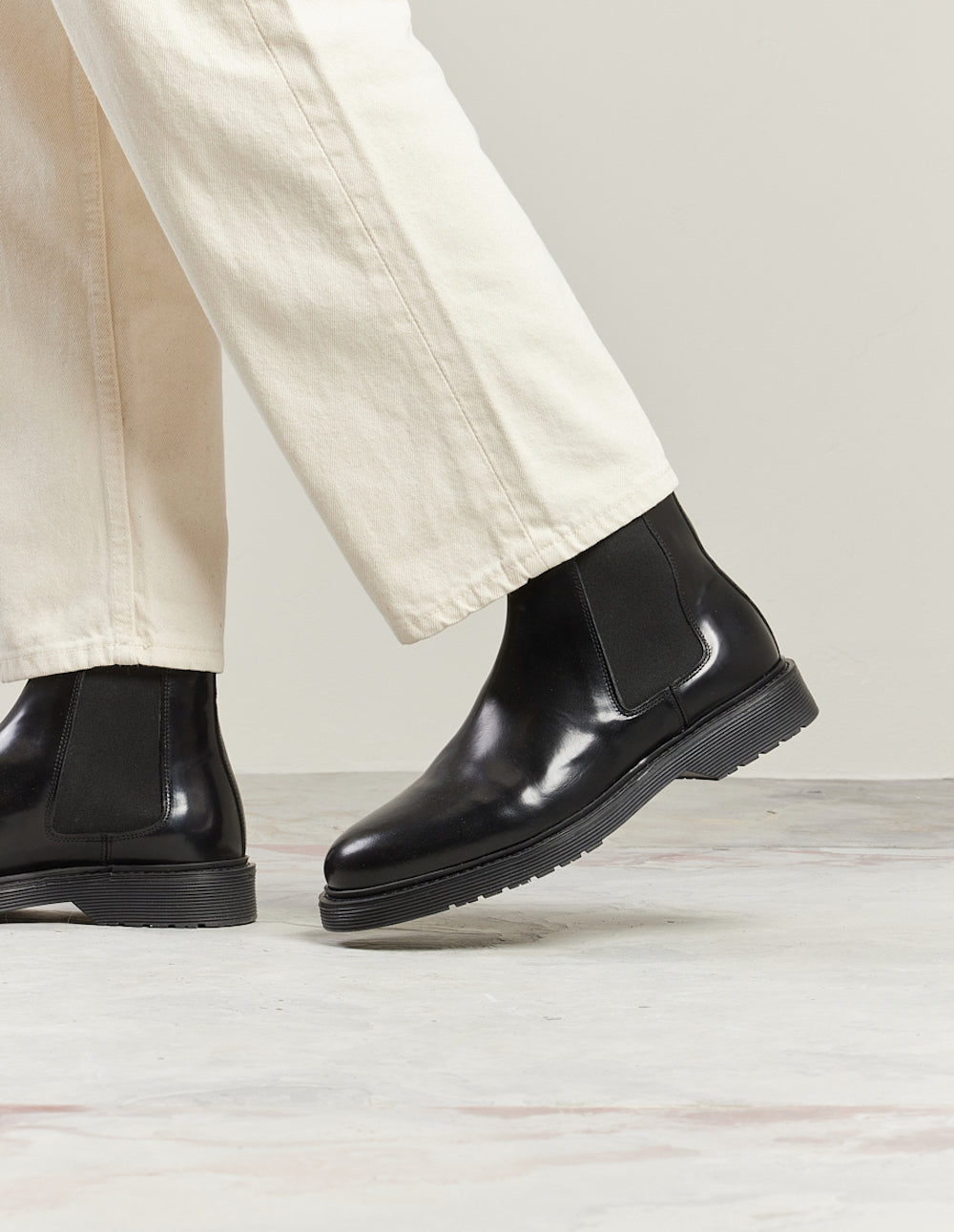 Bottines Axel - Cuir box noir