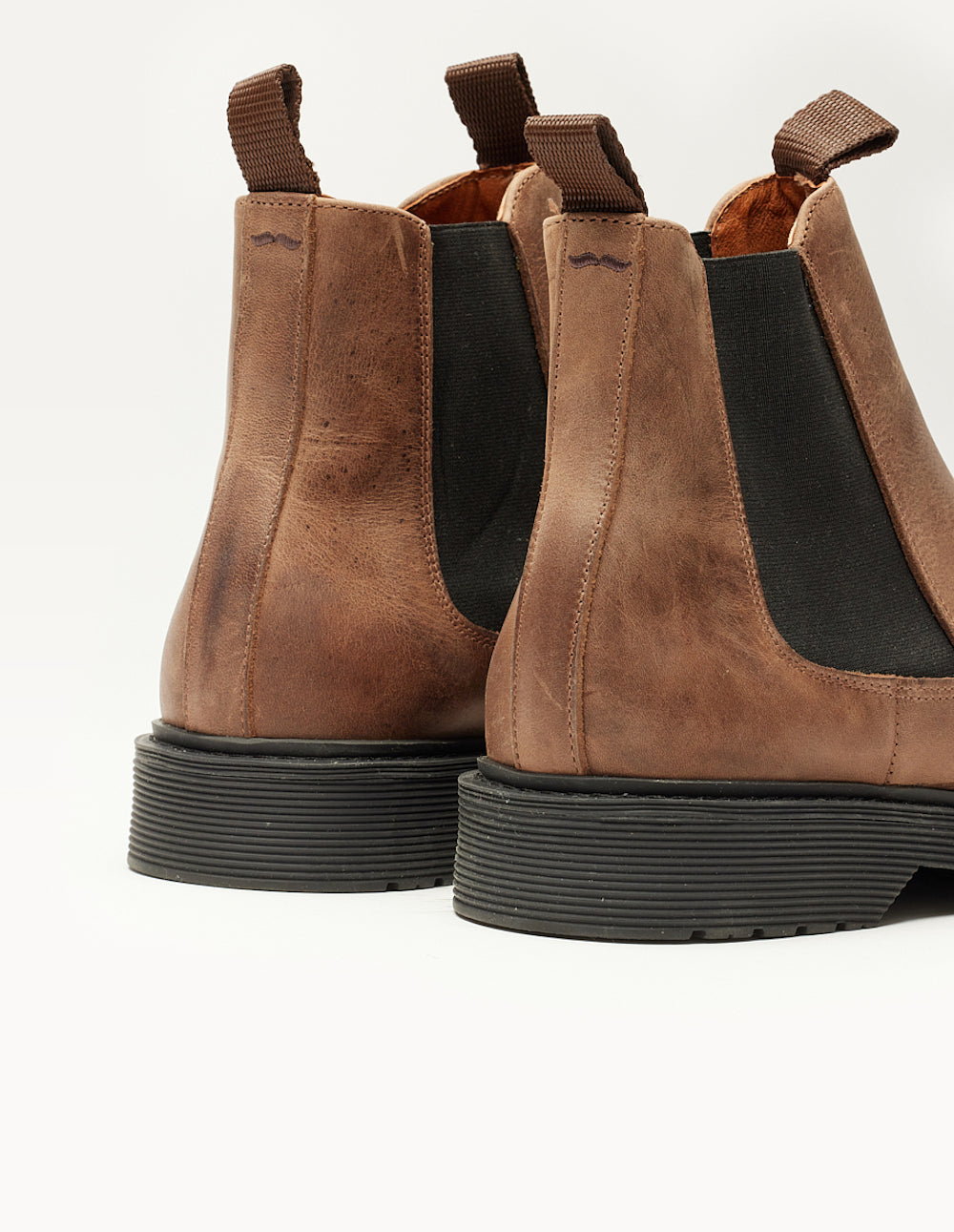 Bottines Axel - Cuir cire d'abeille brun