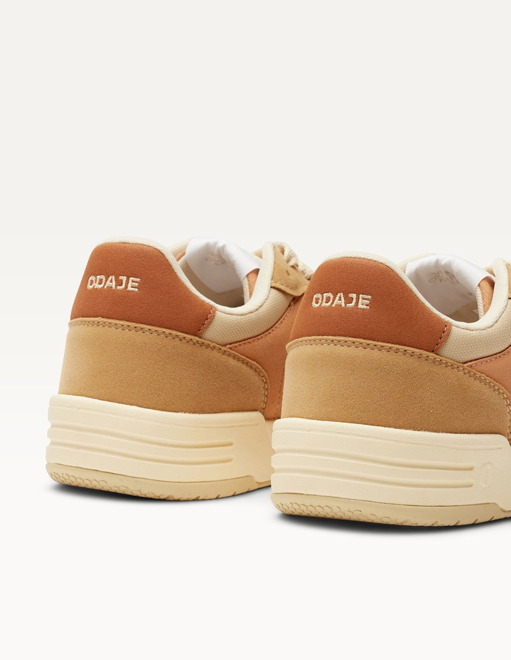 Baskets basses Axelle - Beige pêche crème