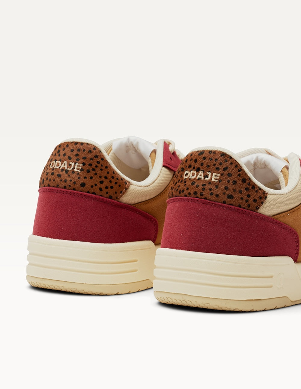 Baskets basses Axelle - Bordeaux ambre beige
