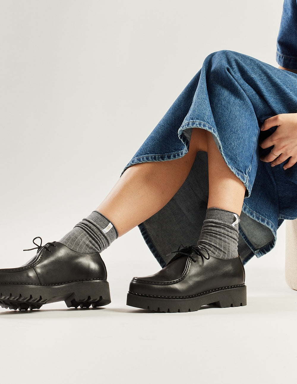 Derbies Deborah - Cuir noir