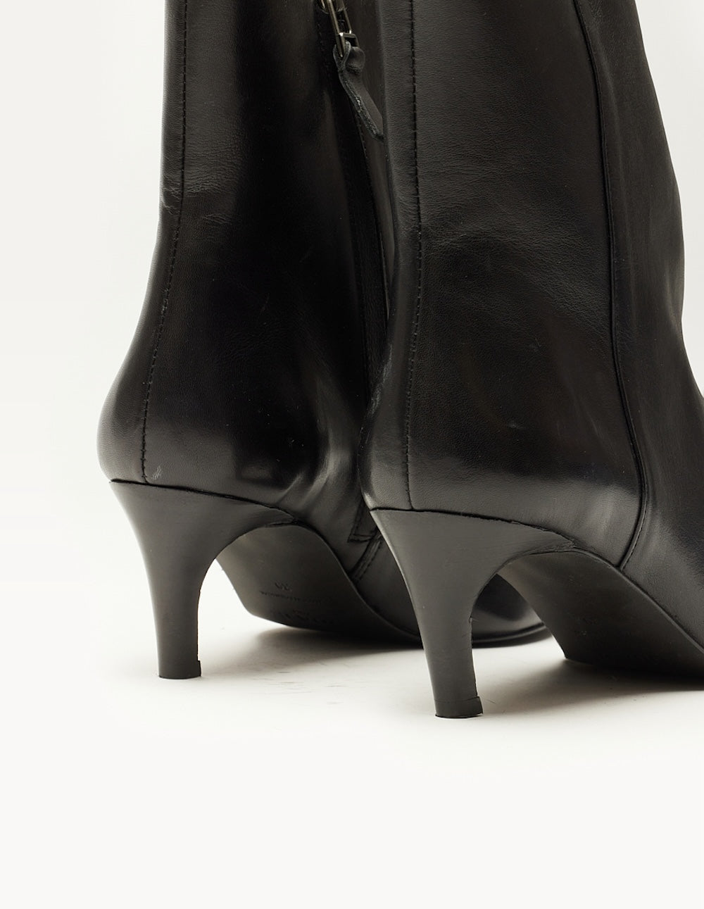 Bottines à talons Dolores - Cuir noir