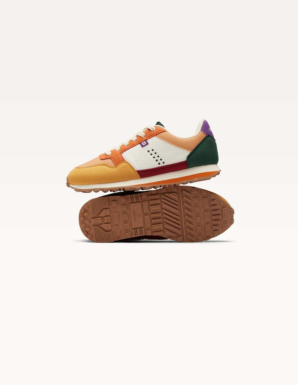 Baskets basses Gabrielle - Moutarde pêche orange