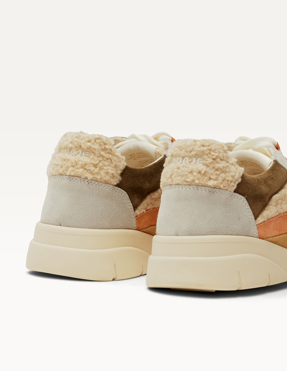 Baskets basses Laura - Beige crème kaki