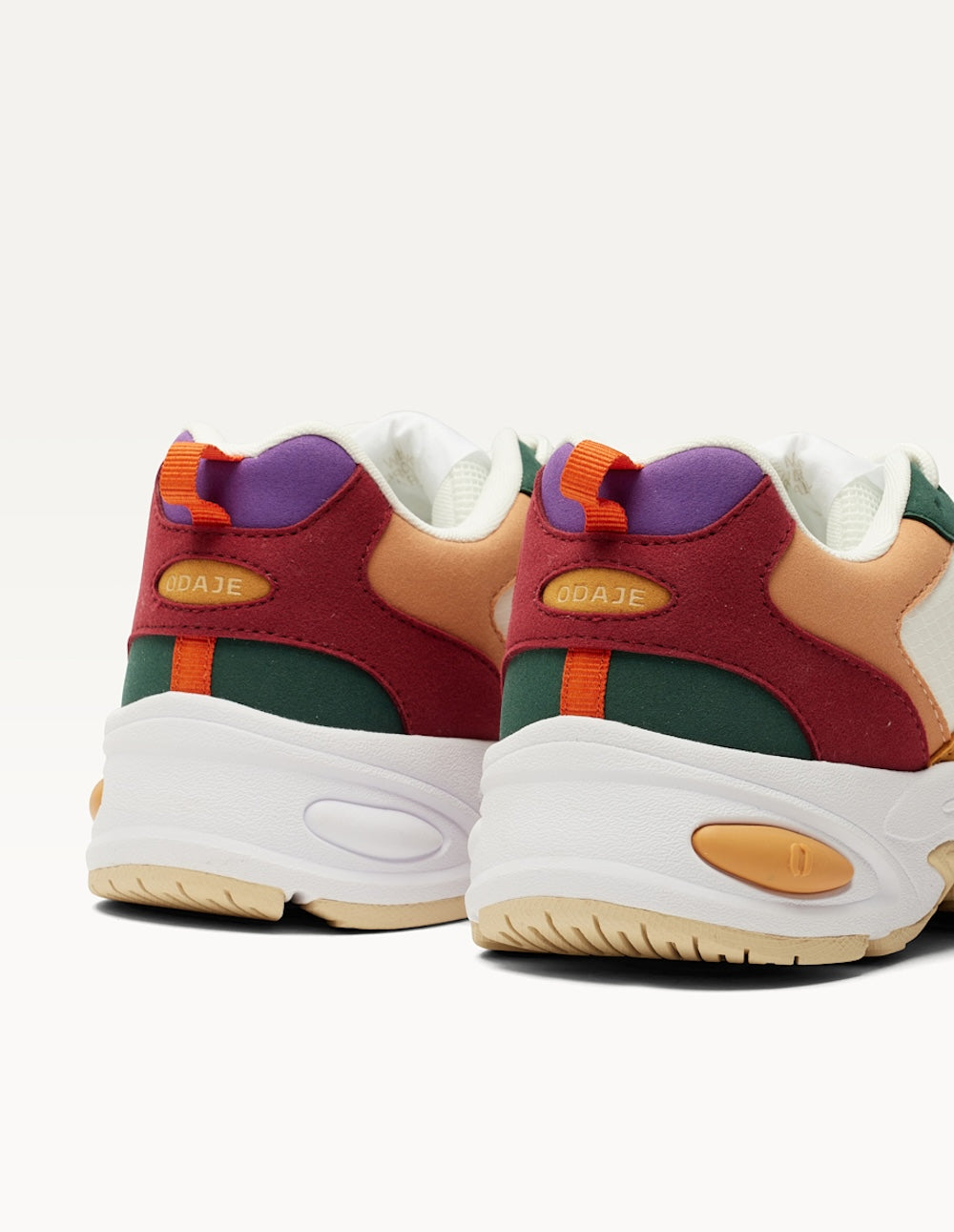 Baskets basses Maé - Pêche moutarde blanc