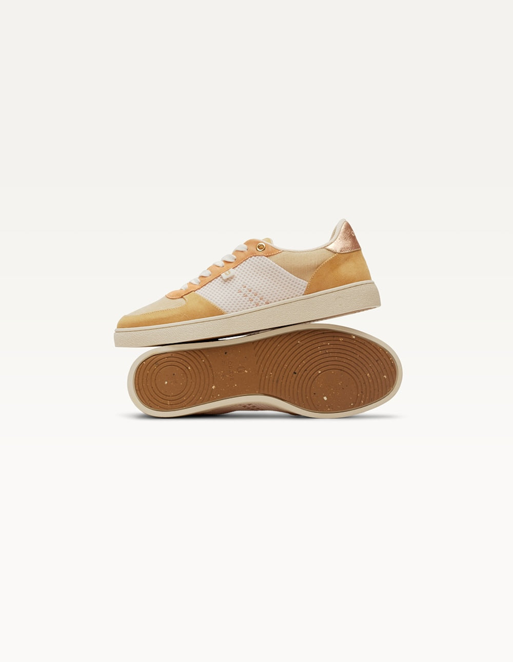 Baskets basses Marie - Beige crème pêche