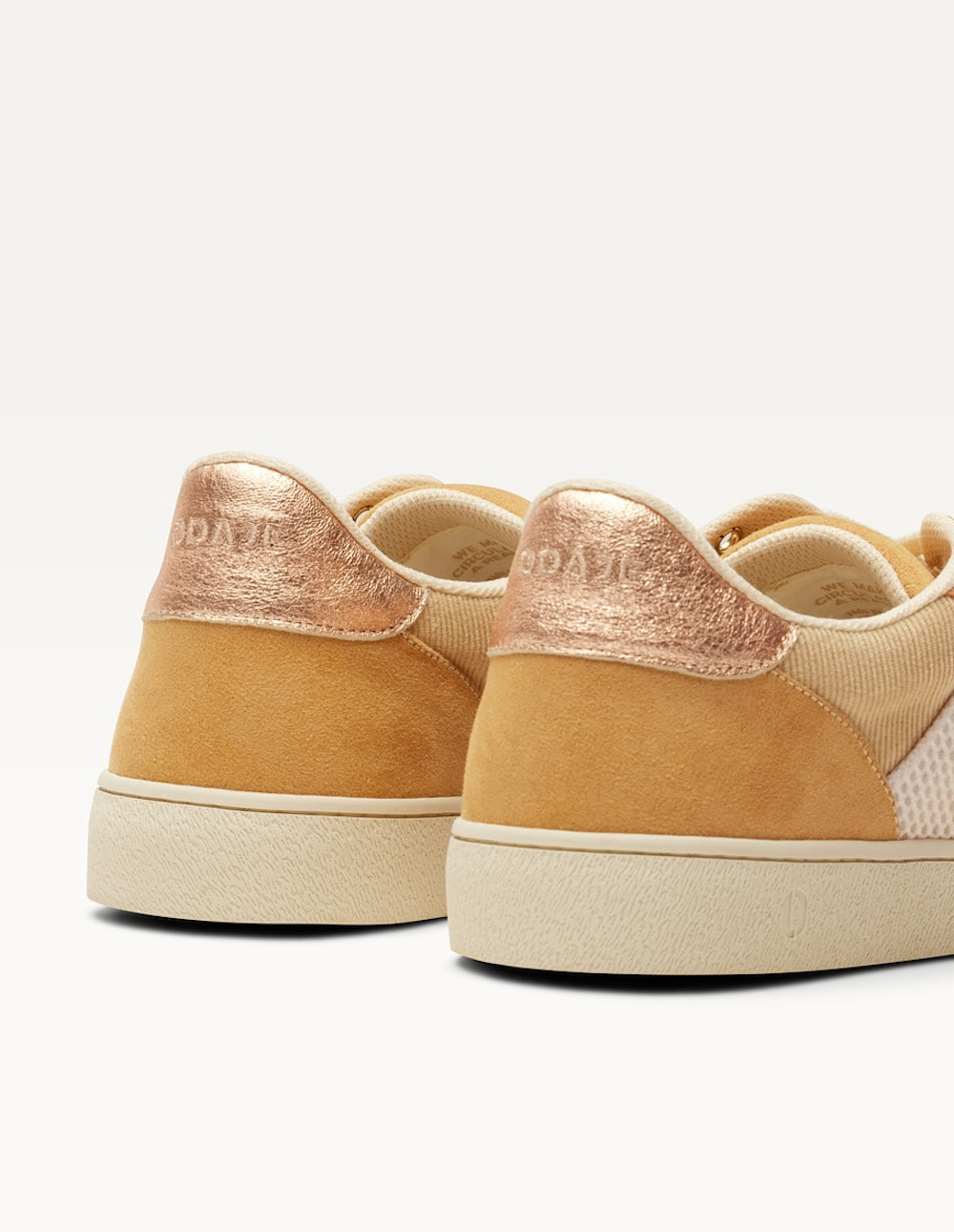 Baskets basses Marie - Beige crème pêche