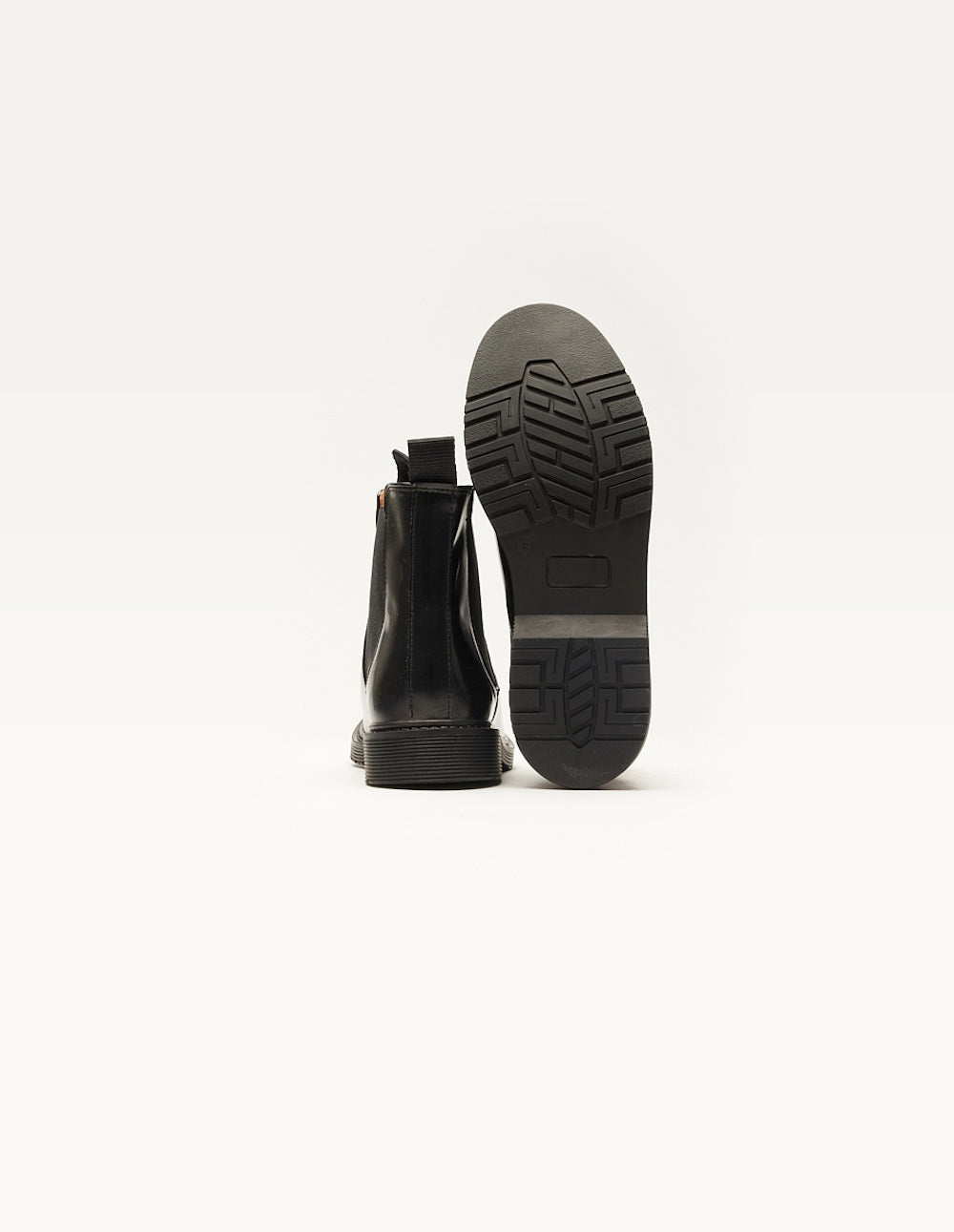 Bottines plates Marielle - Cuir box noir