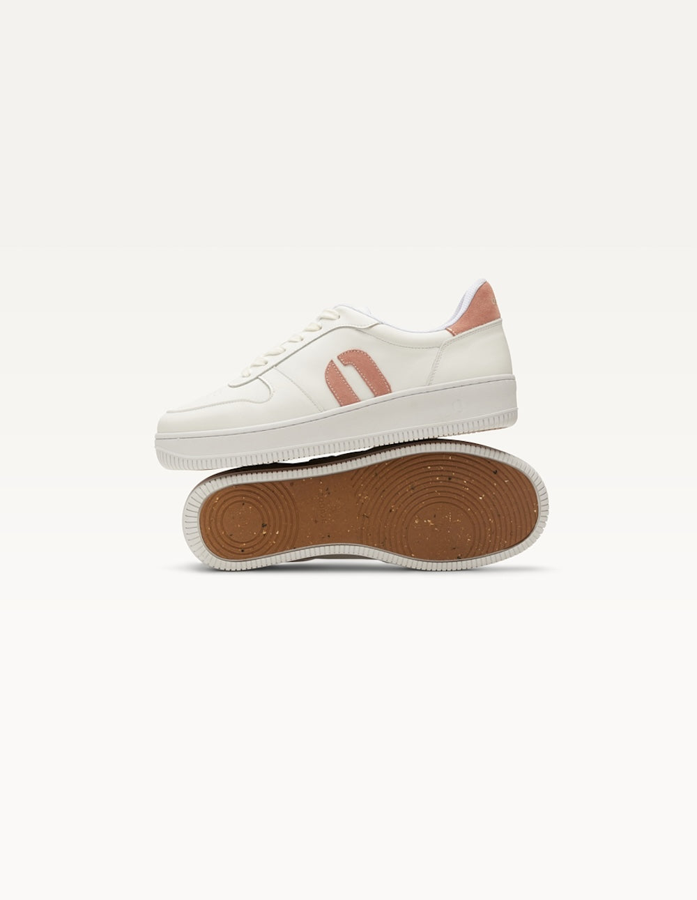 Baskets basses Marilou - Blanc rose clair