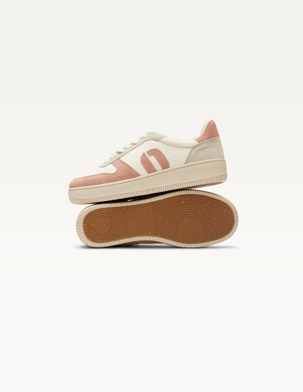 Baskets basses Marilou - Rose clair blanc gris clair