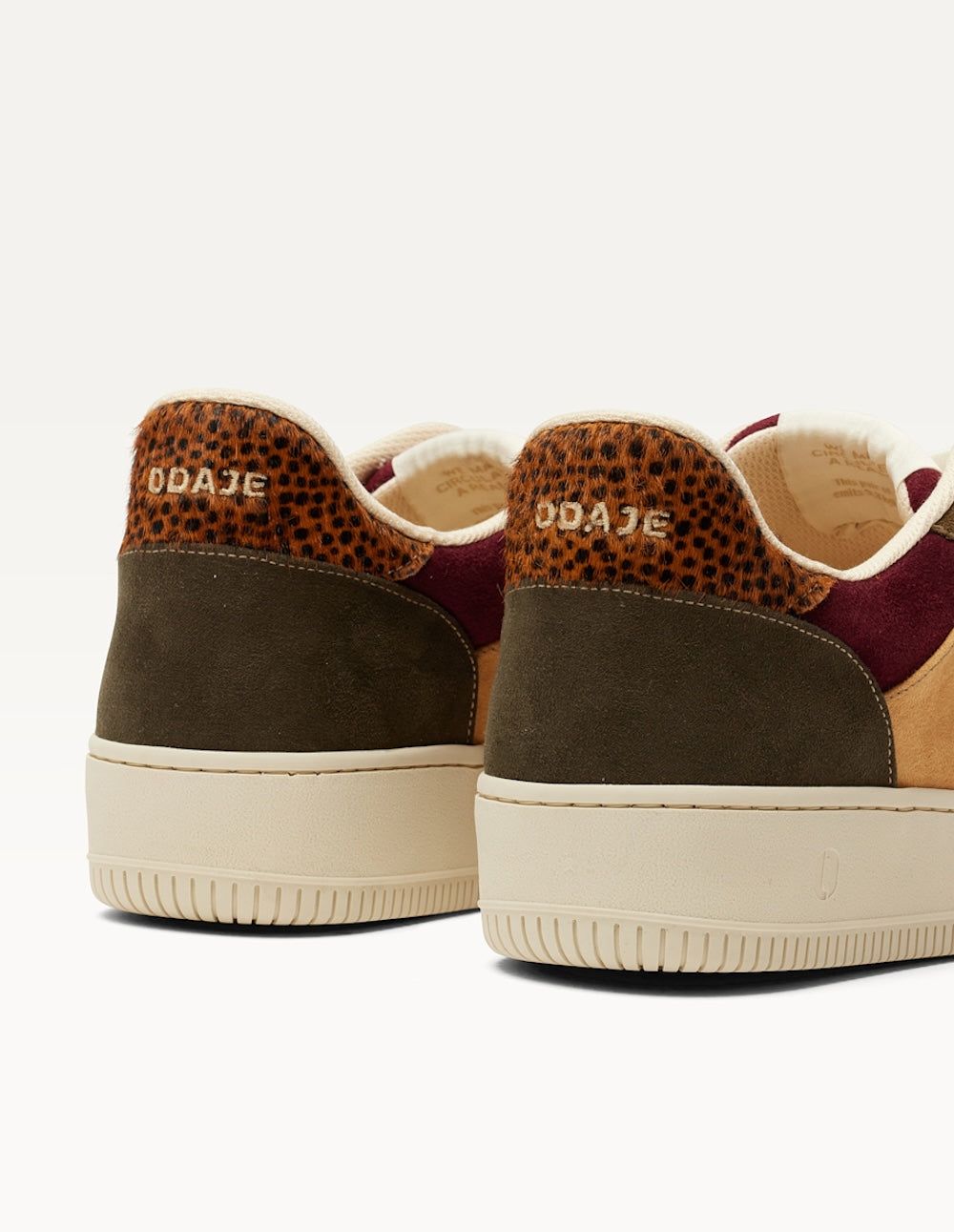 Baskets basses Maxence F - Cognac crème sapin