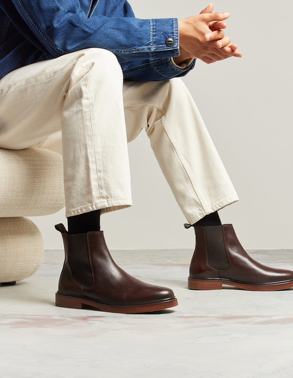 Bottines Nicolas - Cuir marron