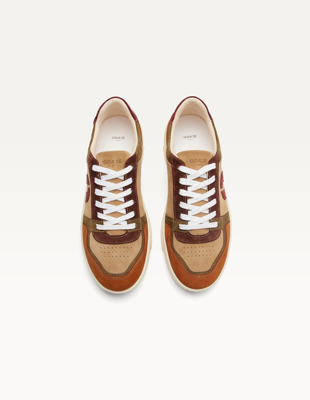 Baskets basses Nino - Ambre kaki beige