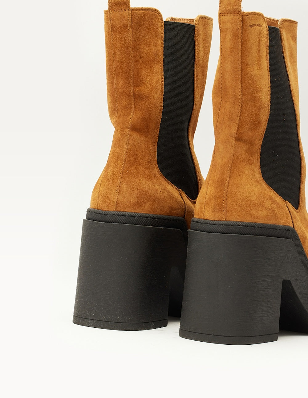 Bottines à talons Sophie - Suède ambre