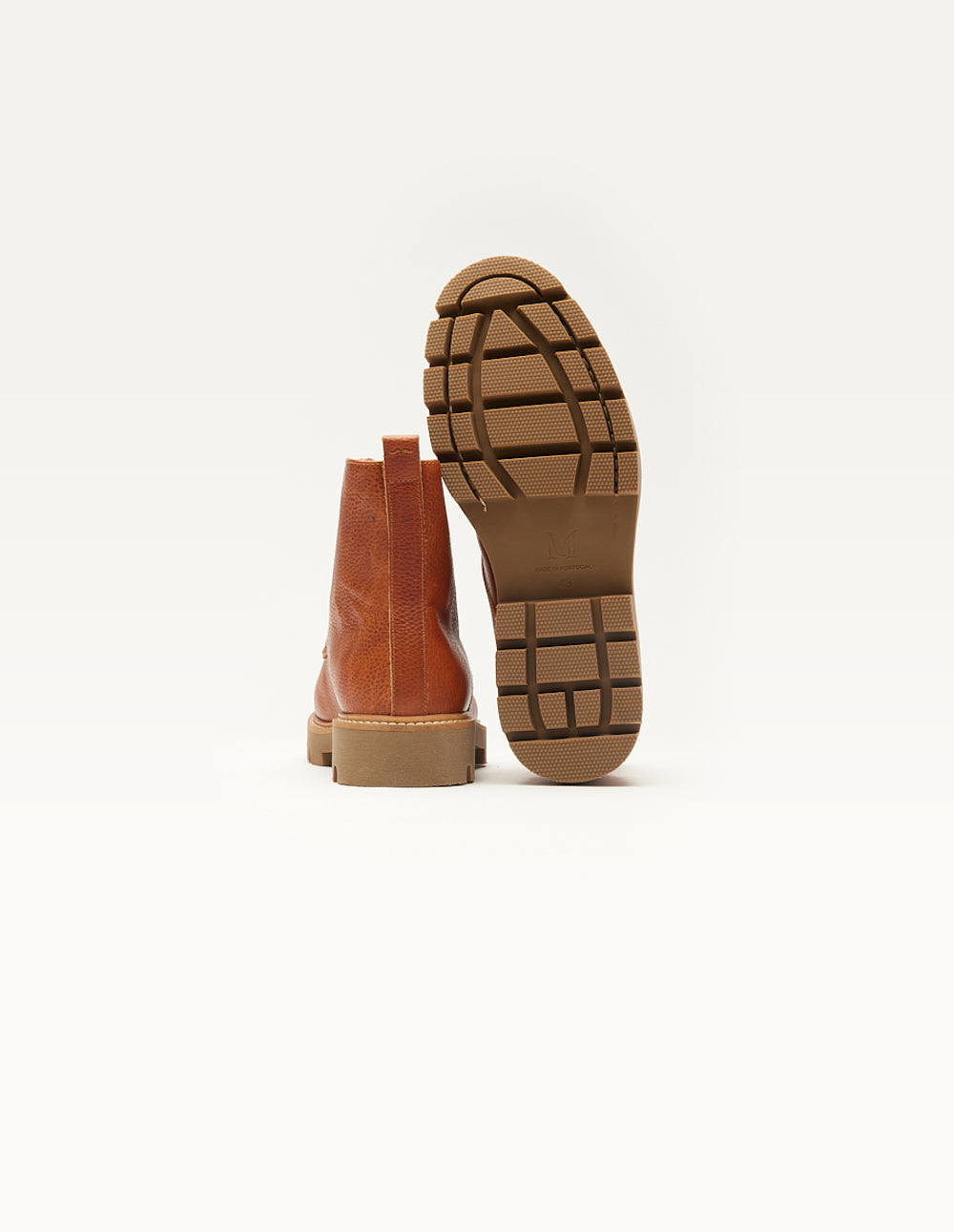 Bottines Théodore - Pull-up grainé cognac