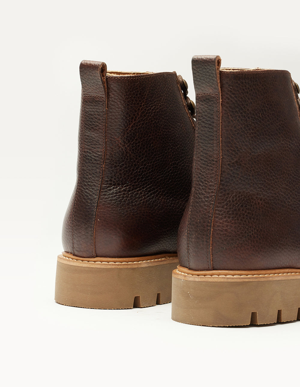 Bottines Théodore - Cuir pull-up grainé marron