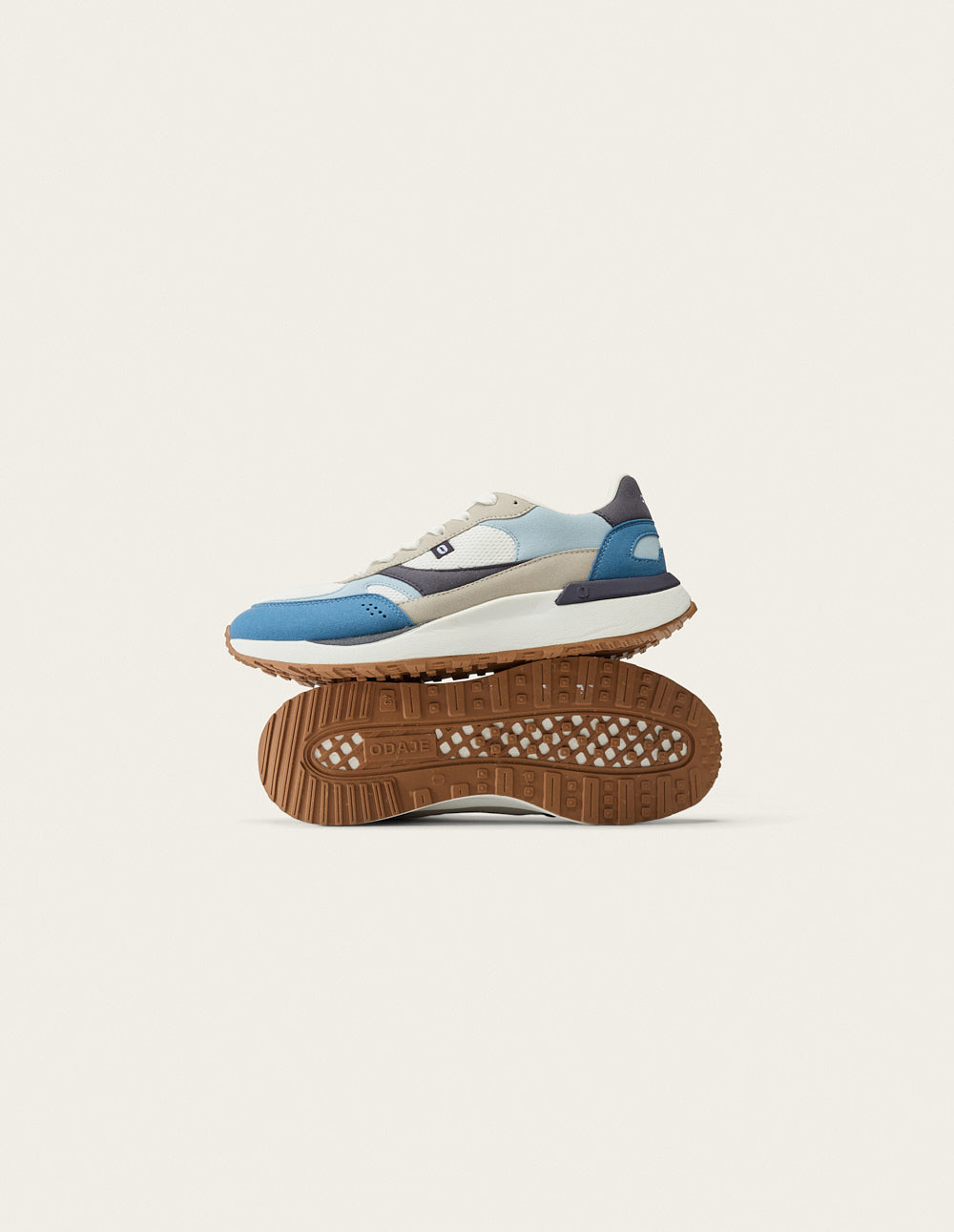 Baskets basses Anael - Bleu blanc gris clair