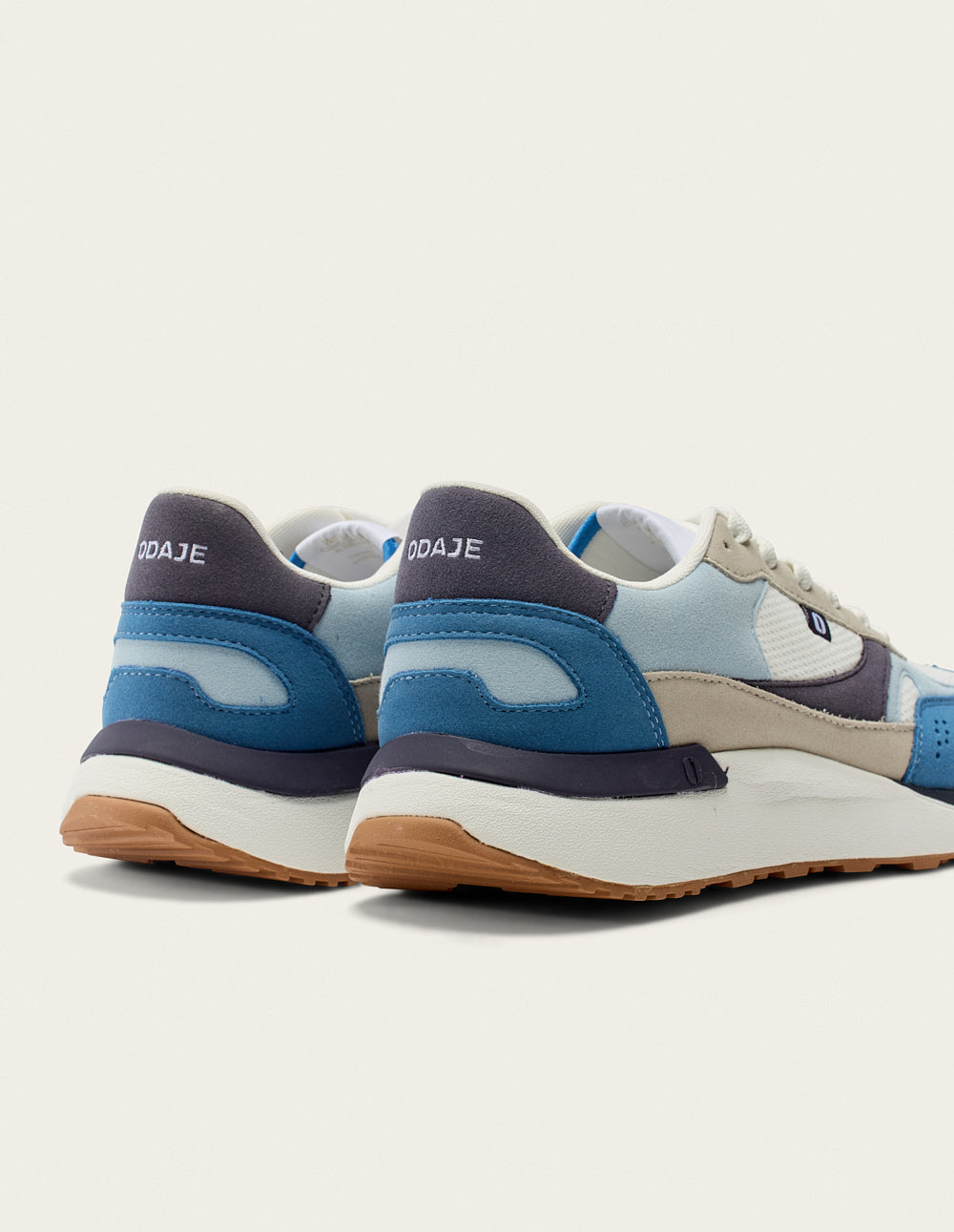 Baskets basses Anael - Bleu blanc gris clair