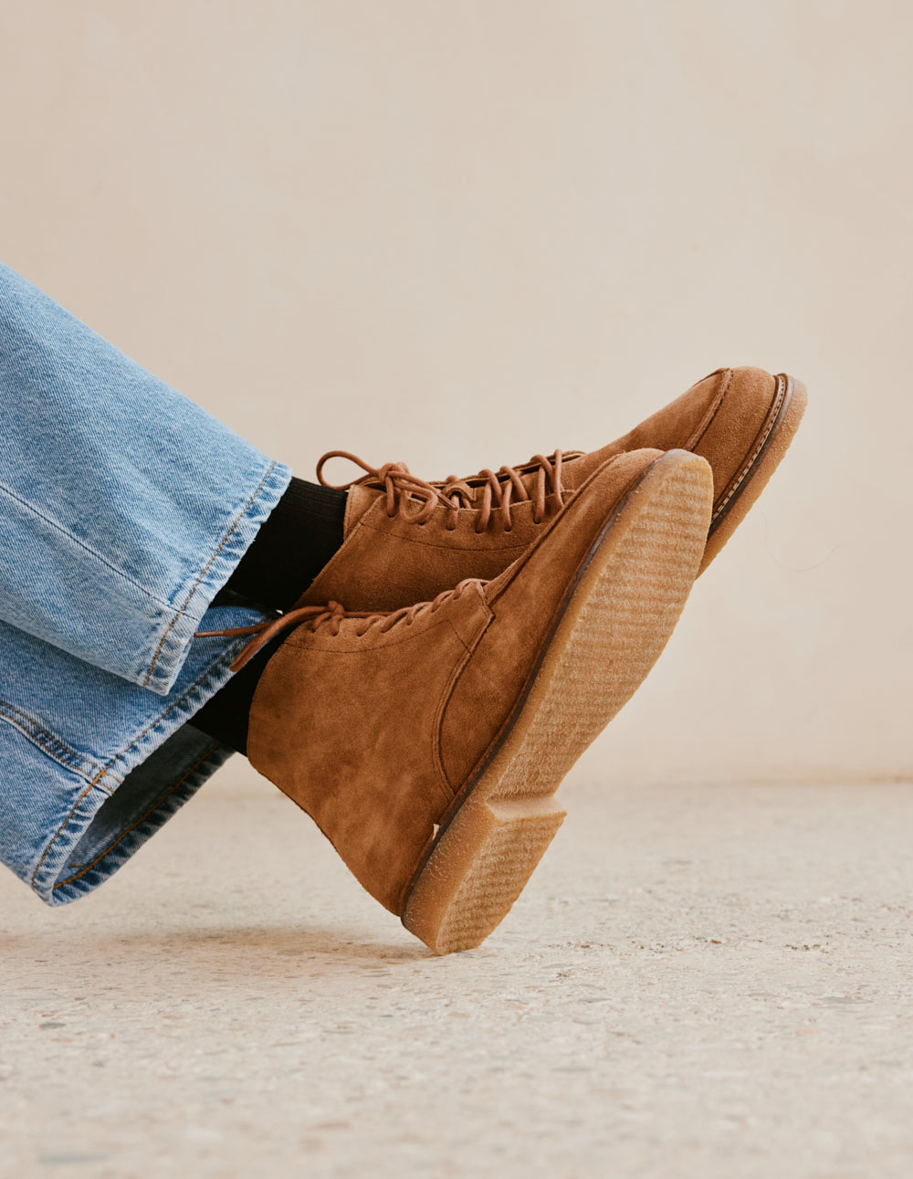 Bottines Hugo - Suède marron