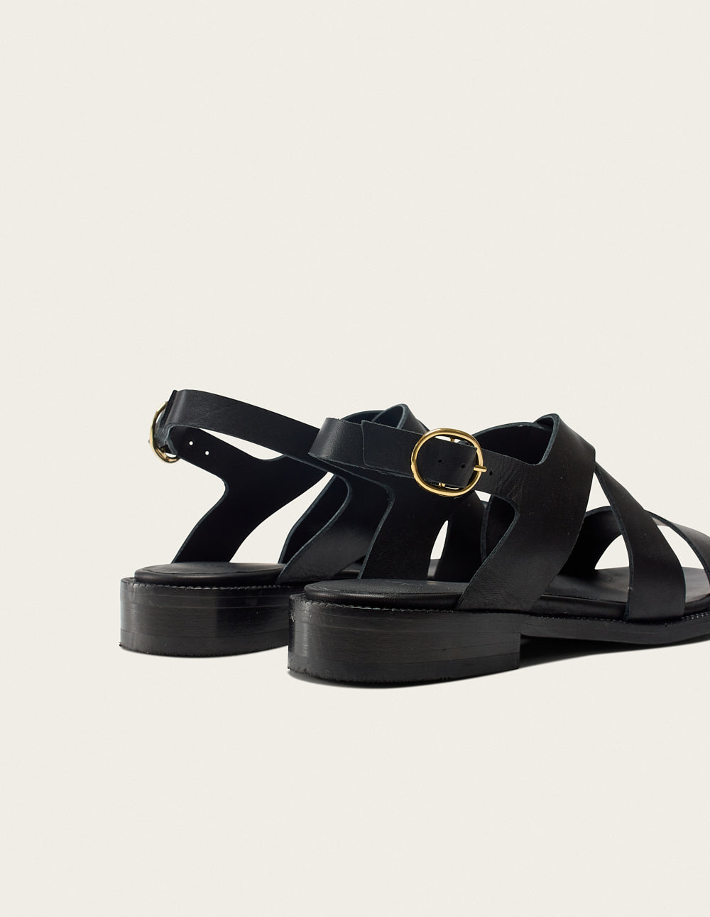 Sandales Iris - Cuir noir