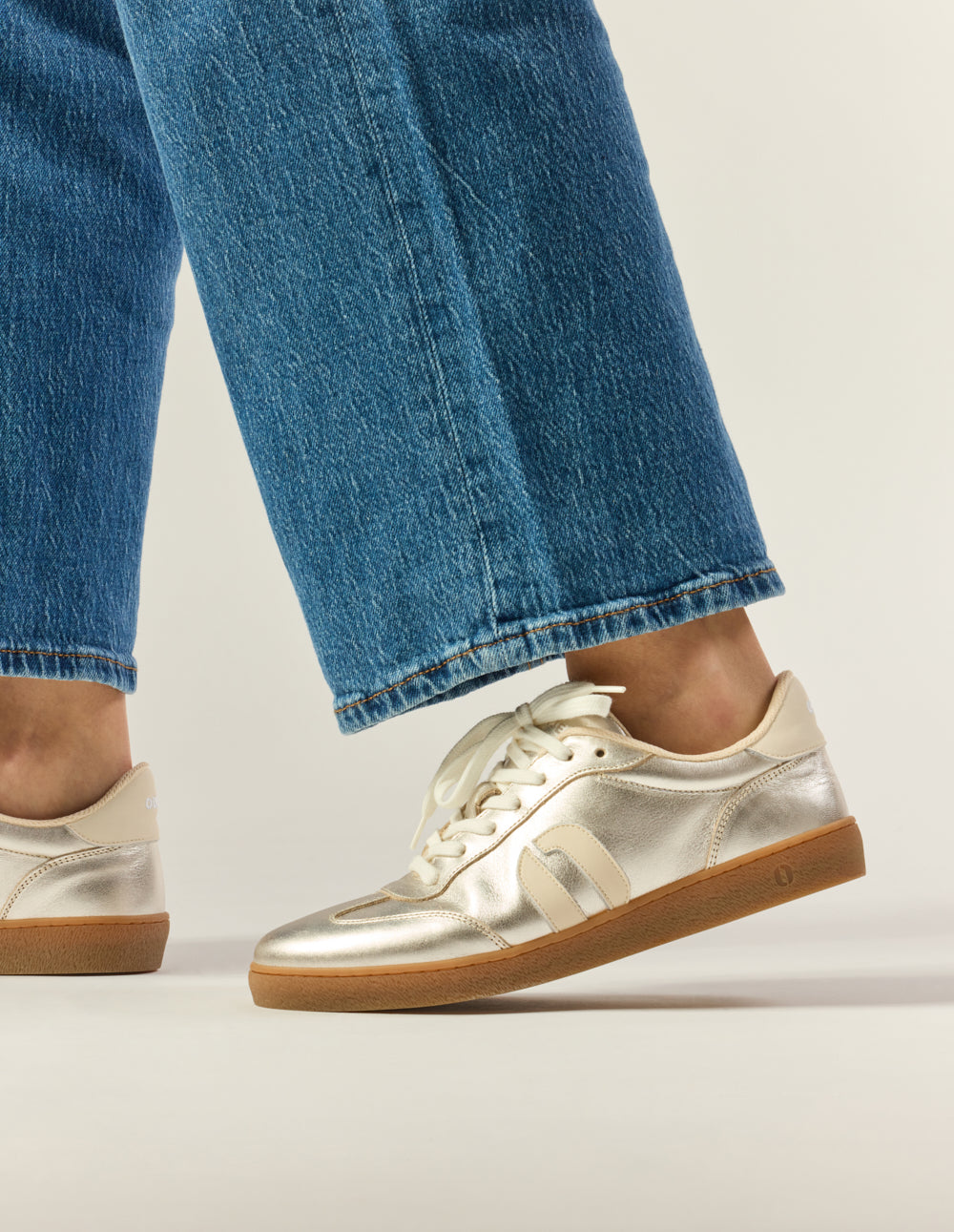 Baskets basses Lucia - Argenté écru