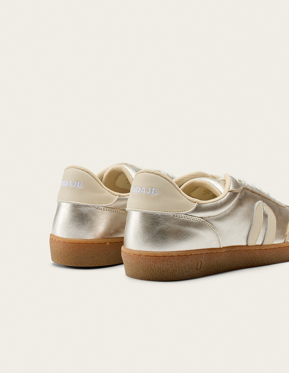 Baskets basses Lucia - Argenté écru