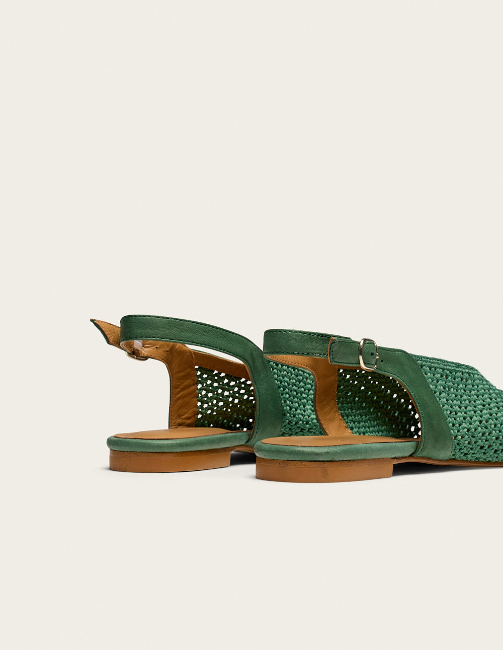 Ballerines Mahana - Tressé vert