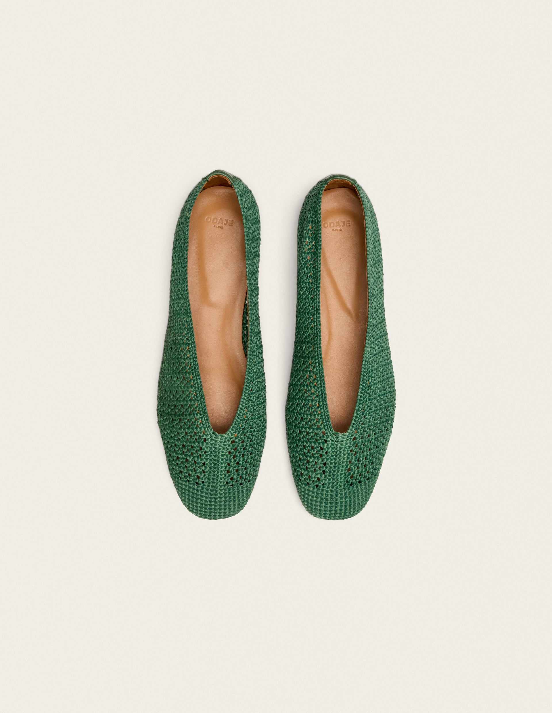 Ballerines Mahi - Tressé vert
