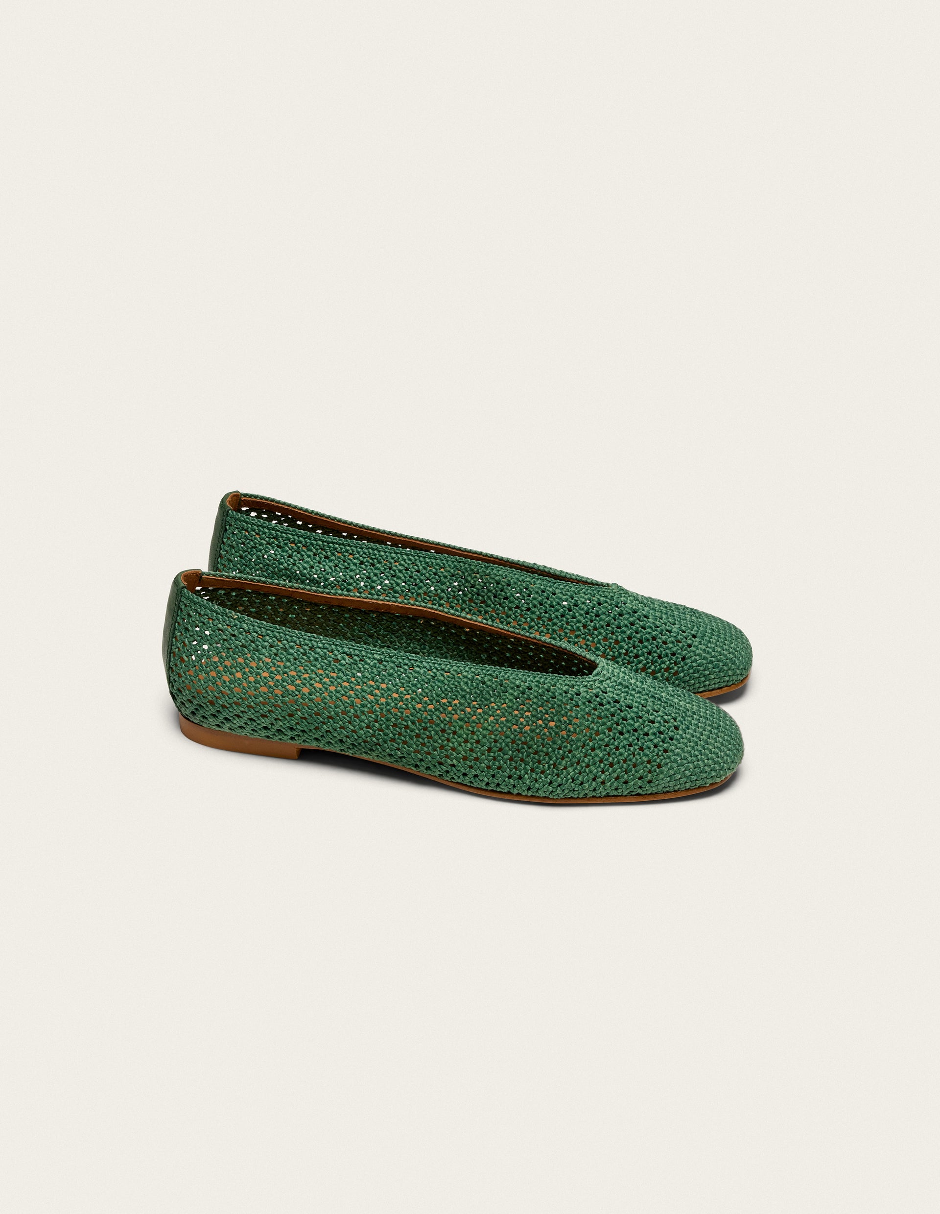 Ballerines Mahi - Tressé vert