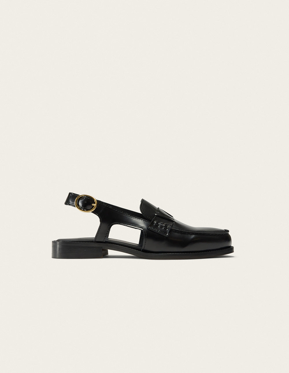 Mocassins Mangsa - Cuir box noir