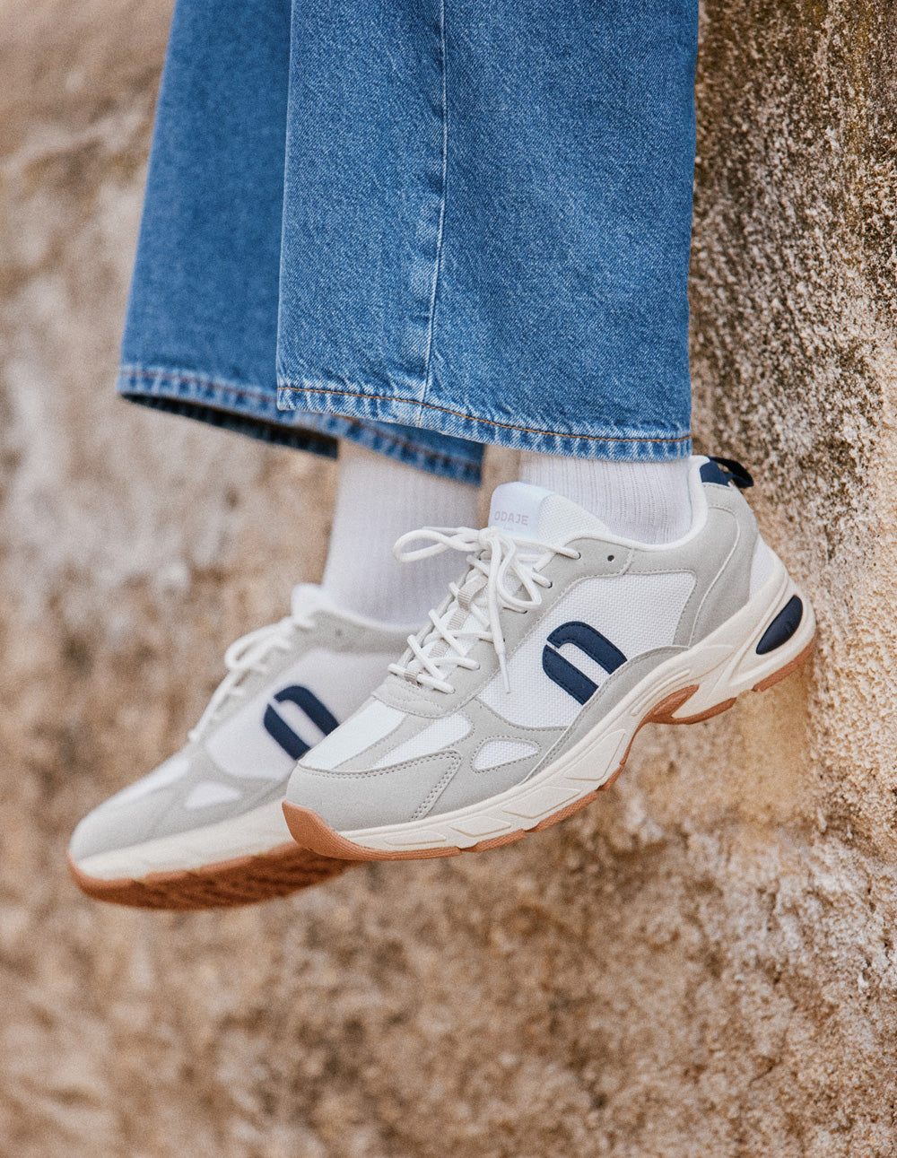 Baskets basses Max - Gris clair marine