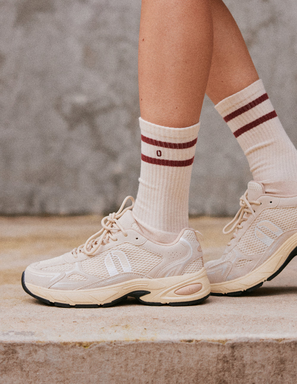 Baskets basses May - Crème