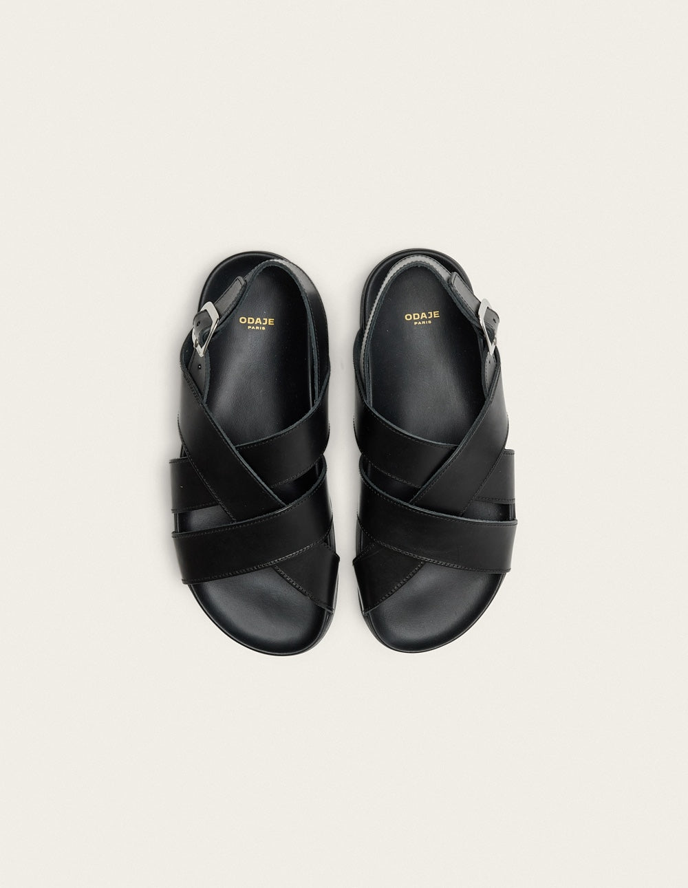 Sandales Sandra - Cuir noir