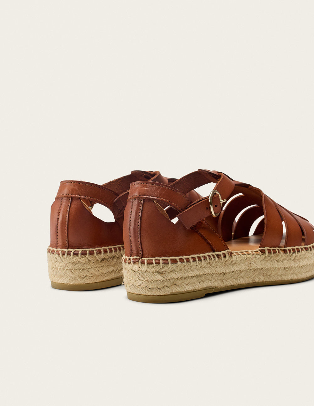 Espadrilles Thais - Cuir marron