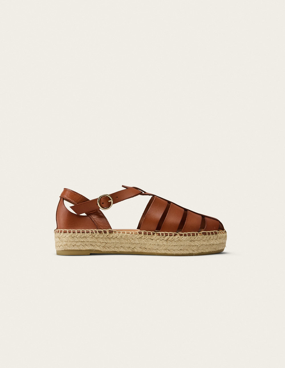 Espadrilles Thais - Cuir marron