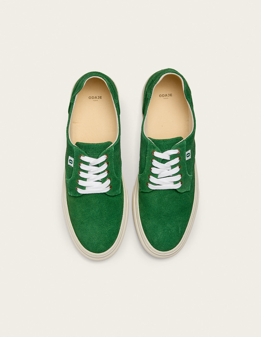 Baskets basses Alexandre - Suède vert