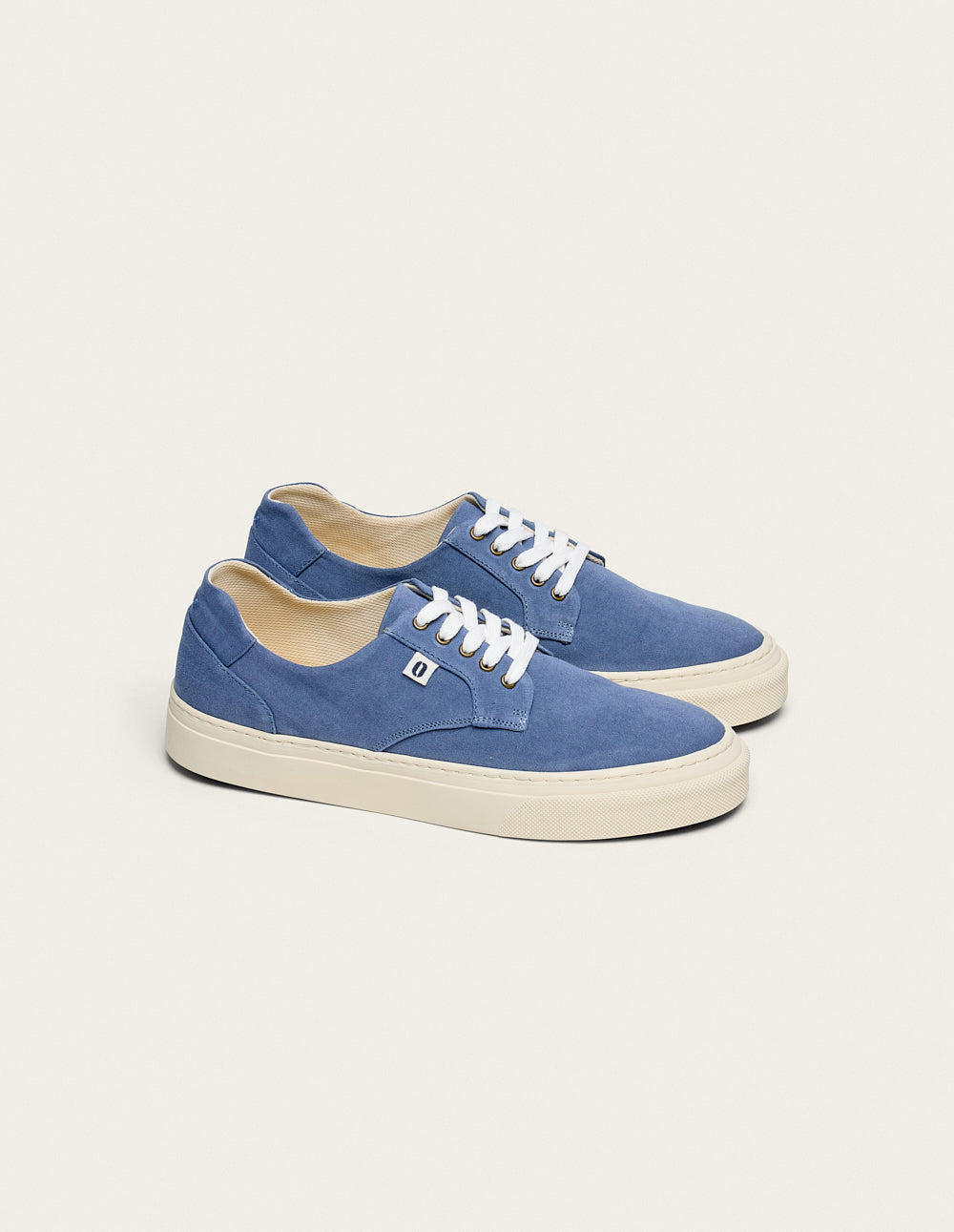 Low-top trainers Alexandre - Petrol blue canvas
