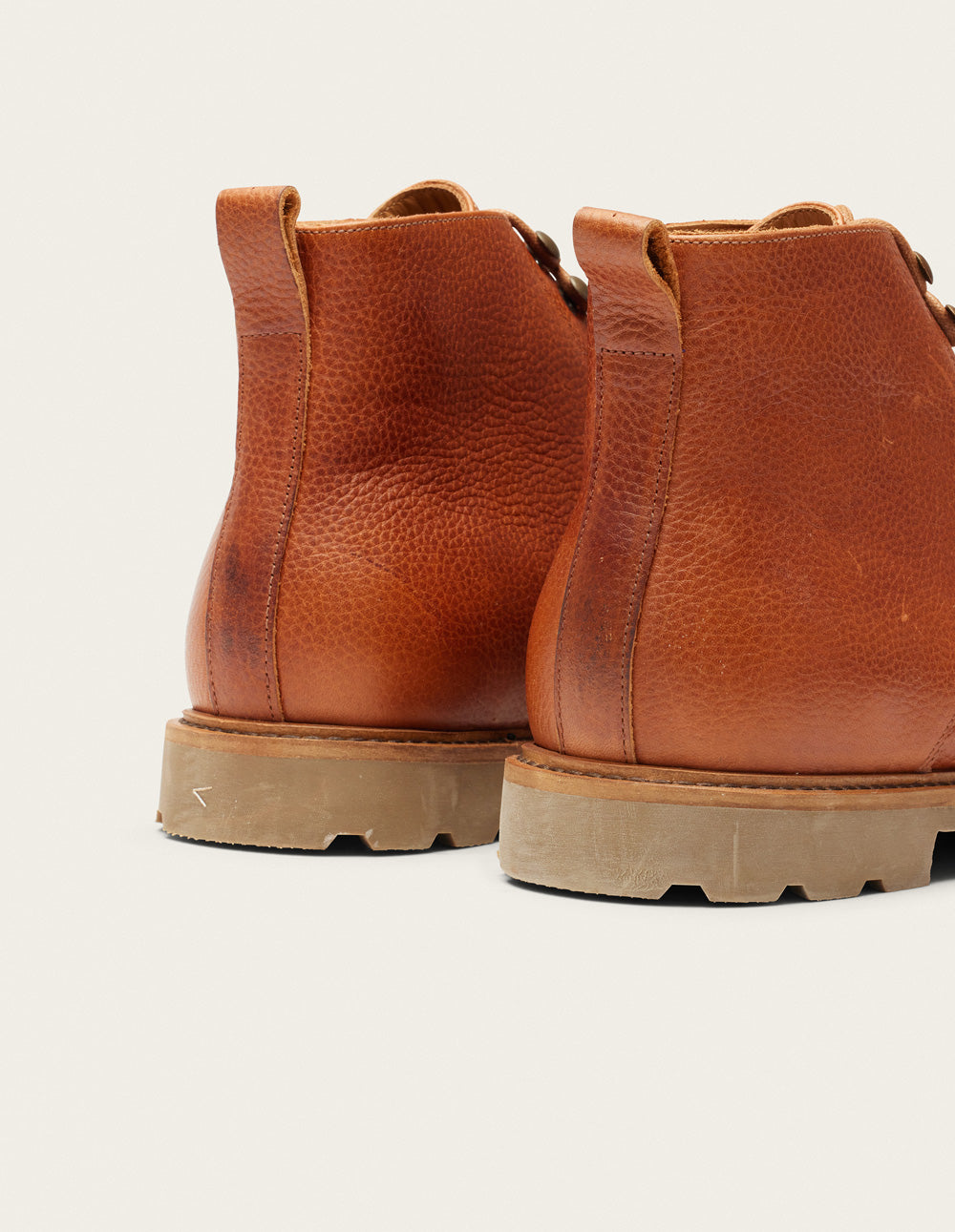Bottines Eugène - Cuir pull up grainé cognac