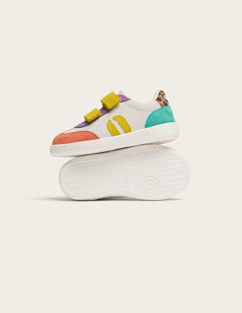 Baskets Enfants Lilo - Corail lilas citron