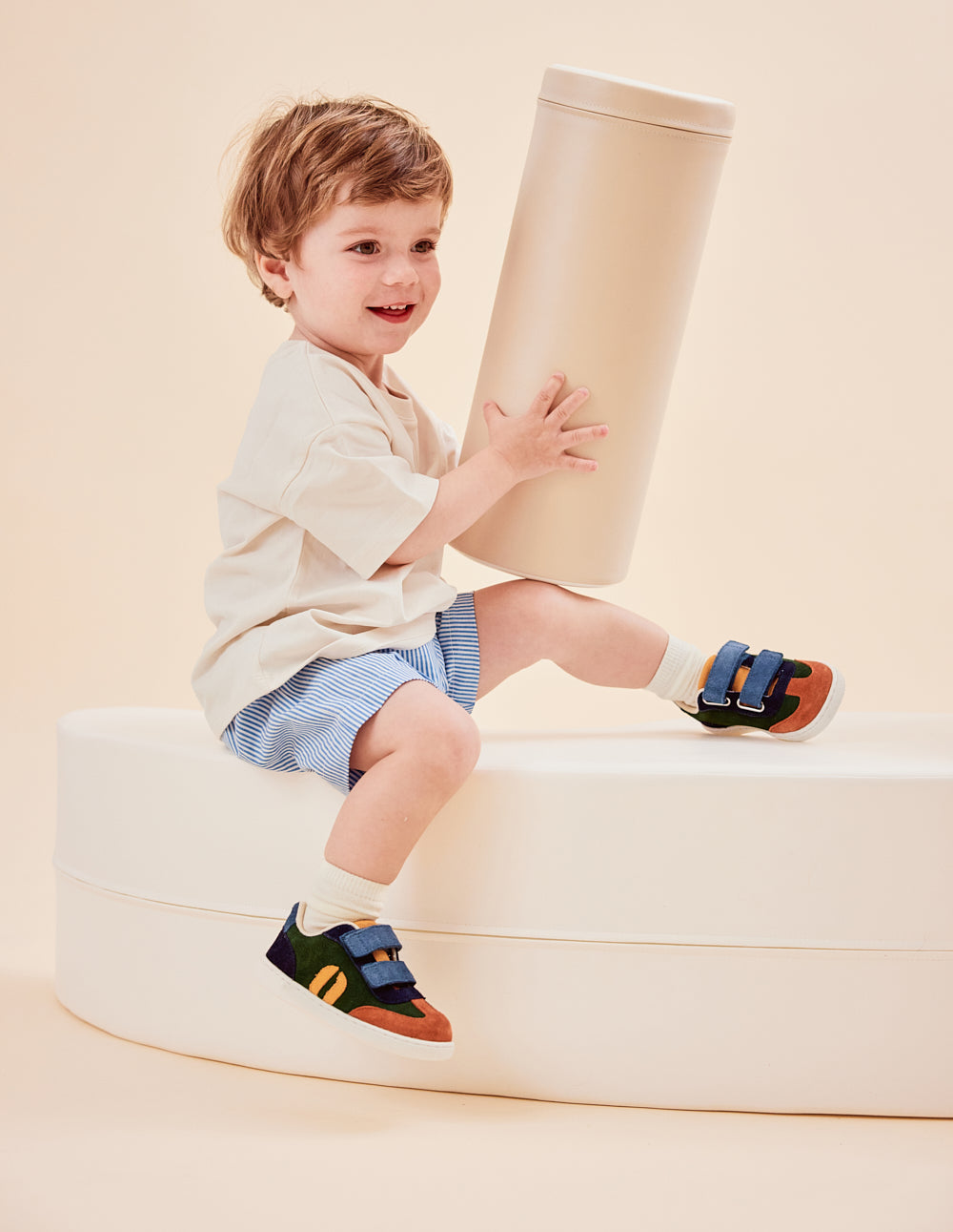 Baskets Enfants Lilo - Brique vert marine