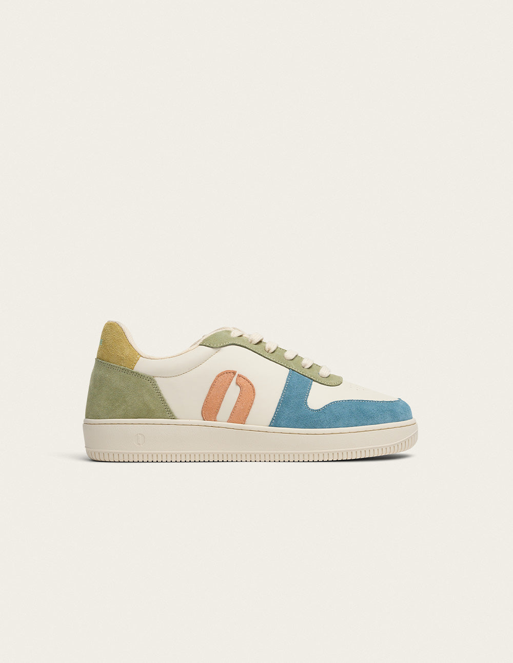 Matthieu low-top trainers - Sky blue ecru khaki